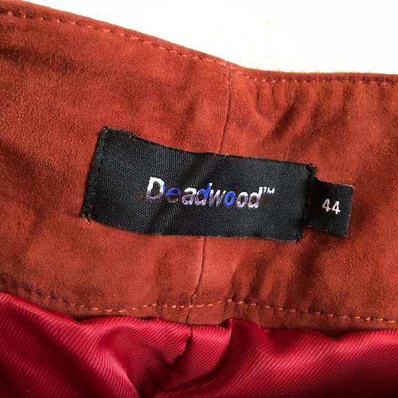 New Free People Deadwood Poppy Rust Suede Pants - Picture 6 of 6